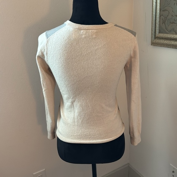 Penguin by Munsing wear block color‎ tan gray buttoned down wool Sz XS sweater - Picture 3 of 6